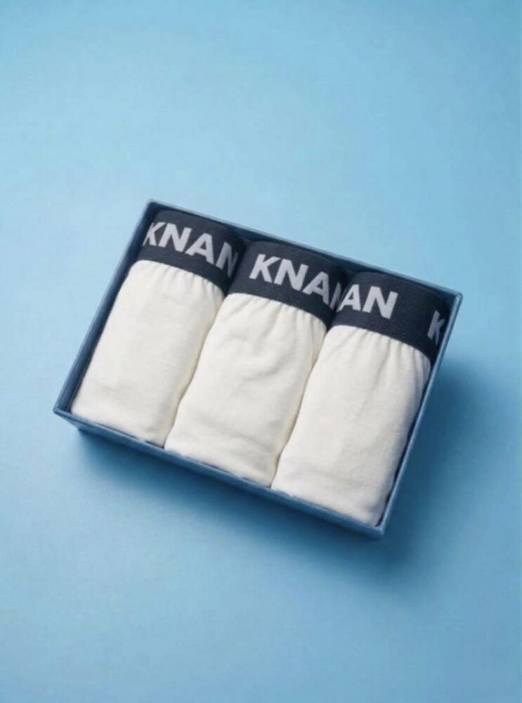 Gokwe Cotton Boxer Brief ( All White Pack) - 3 pack — alternate view