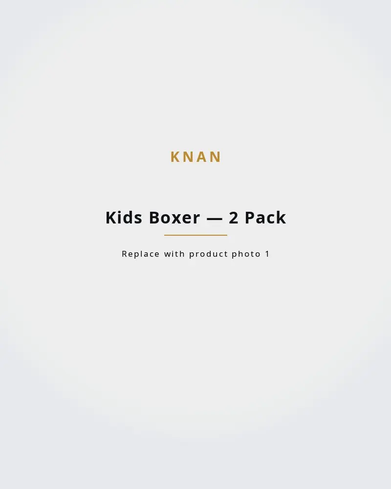 Kids Boxer Brief — 2-Pack — Knan Wear