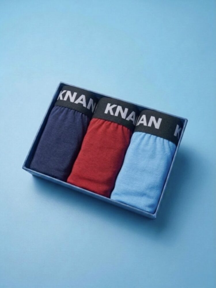 Premium Cotton Boxer Brief (Mixed Colors) — 3-Pack — Knan Wear